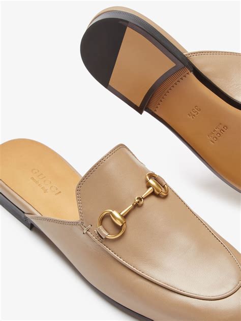 gucci women princetown leather stores|gucci princetown mule beige.